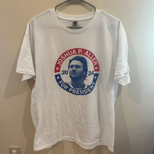 Josh P. Allen For President 2024 White T-Shirt